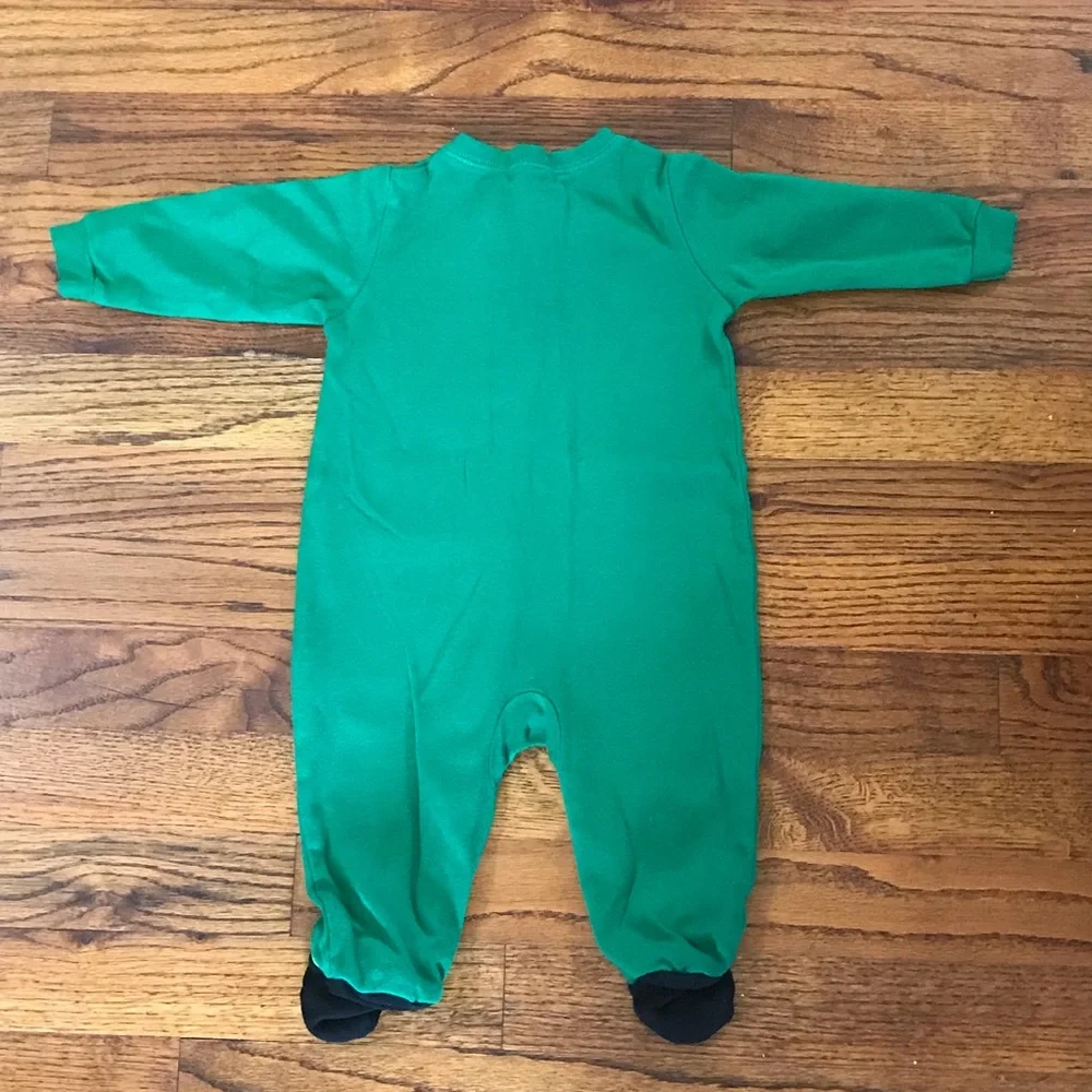 Halloween Costume Patchwork Scarecrow NWOT Sleeper Zip Close Onesie  3 - 6 M